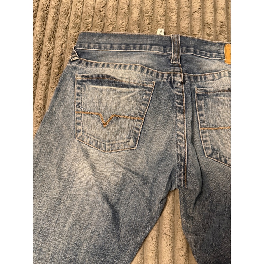 Guess Jeans Rebel Straight Leg Mens 30 Medium Wash Blue Denim Cotton JA5118 - Picture 7 of 12